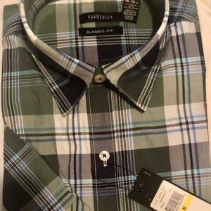 Men's short sleeve Van Heusen button down shirt